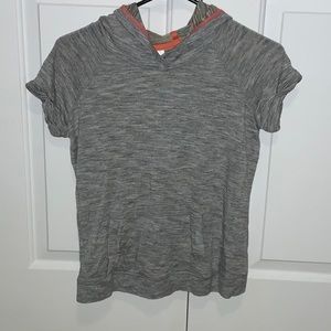 Athleta Girl Short Sleeve Hooded Sweatshirt!
